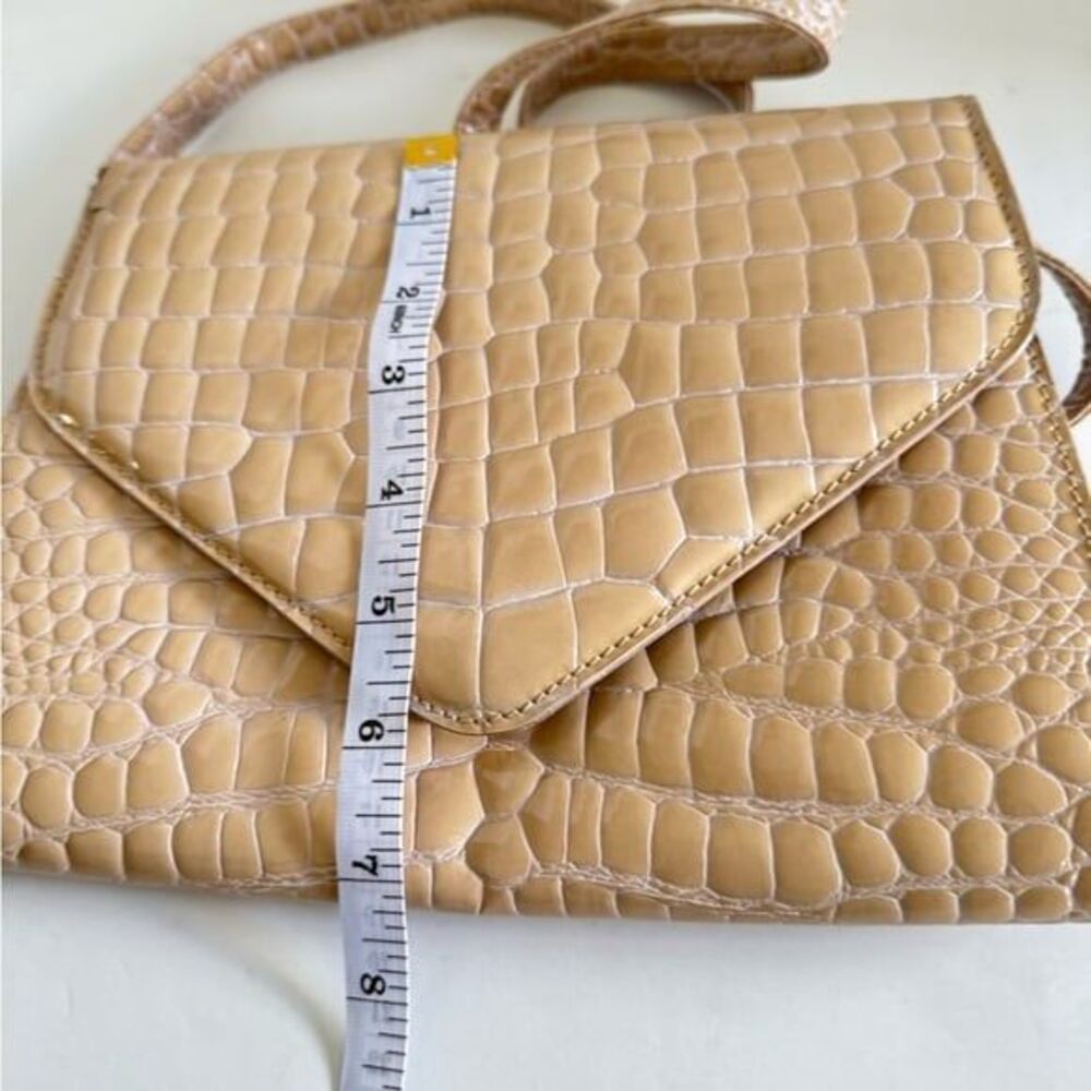 Crocodile skin genuine leather clutch bag,vintage bag perfect bag company - Picture 11 of 12